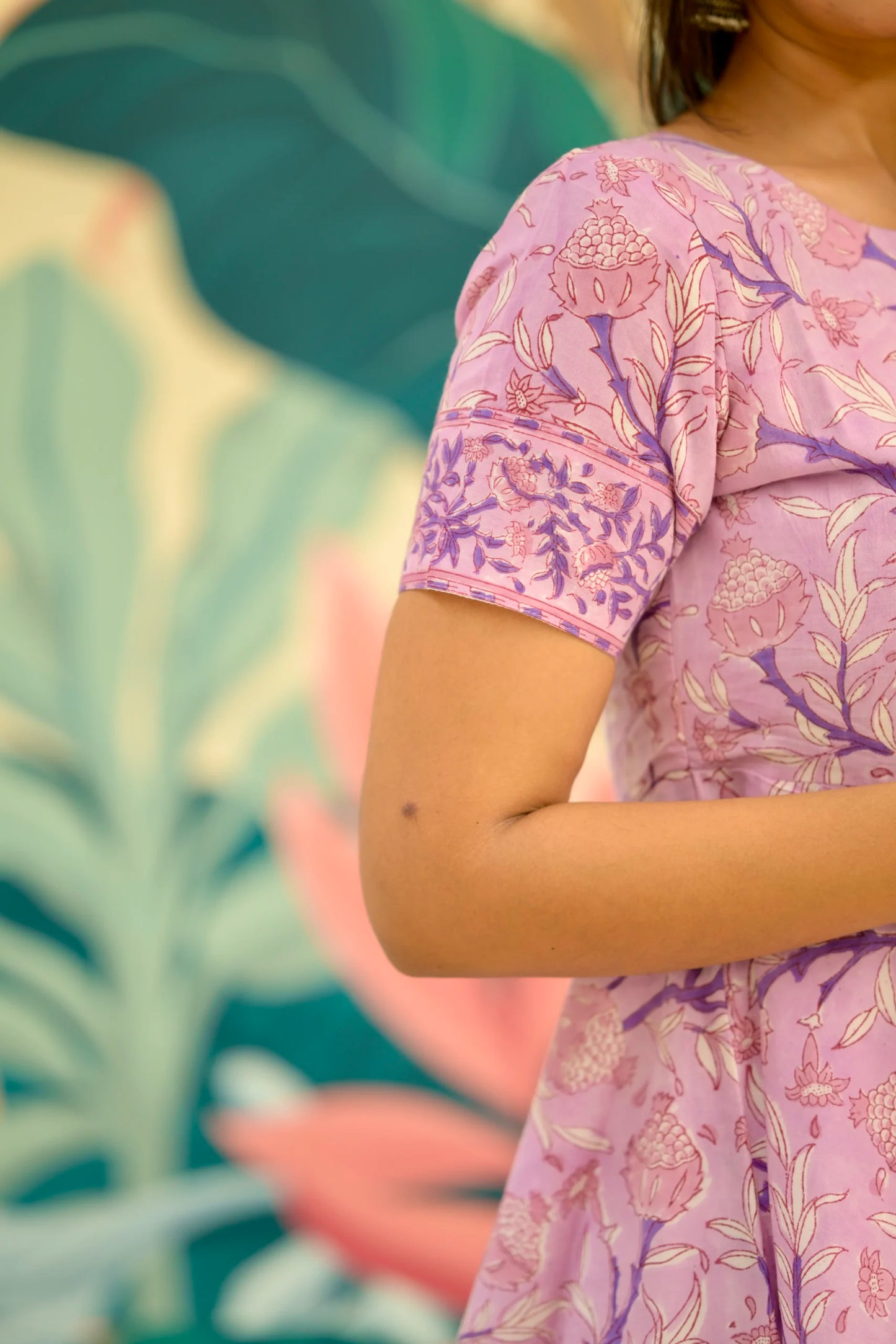 Lavender Bloom Cotton Suit image 5