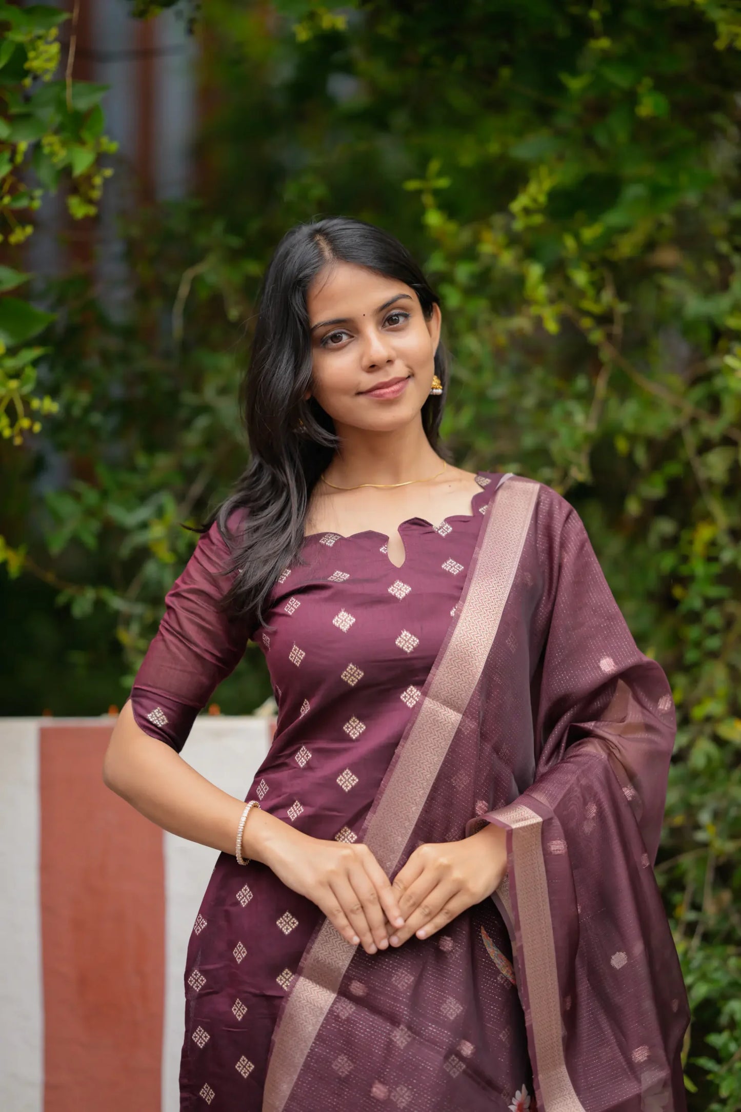 Chanderi Suit Set image 3