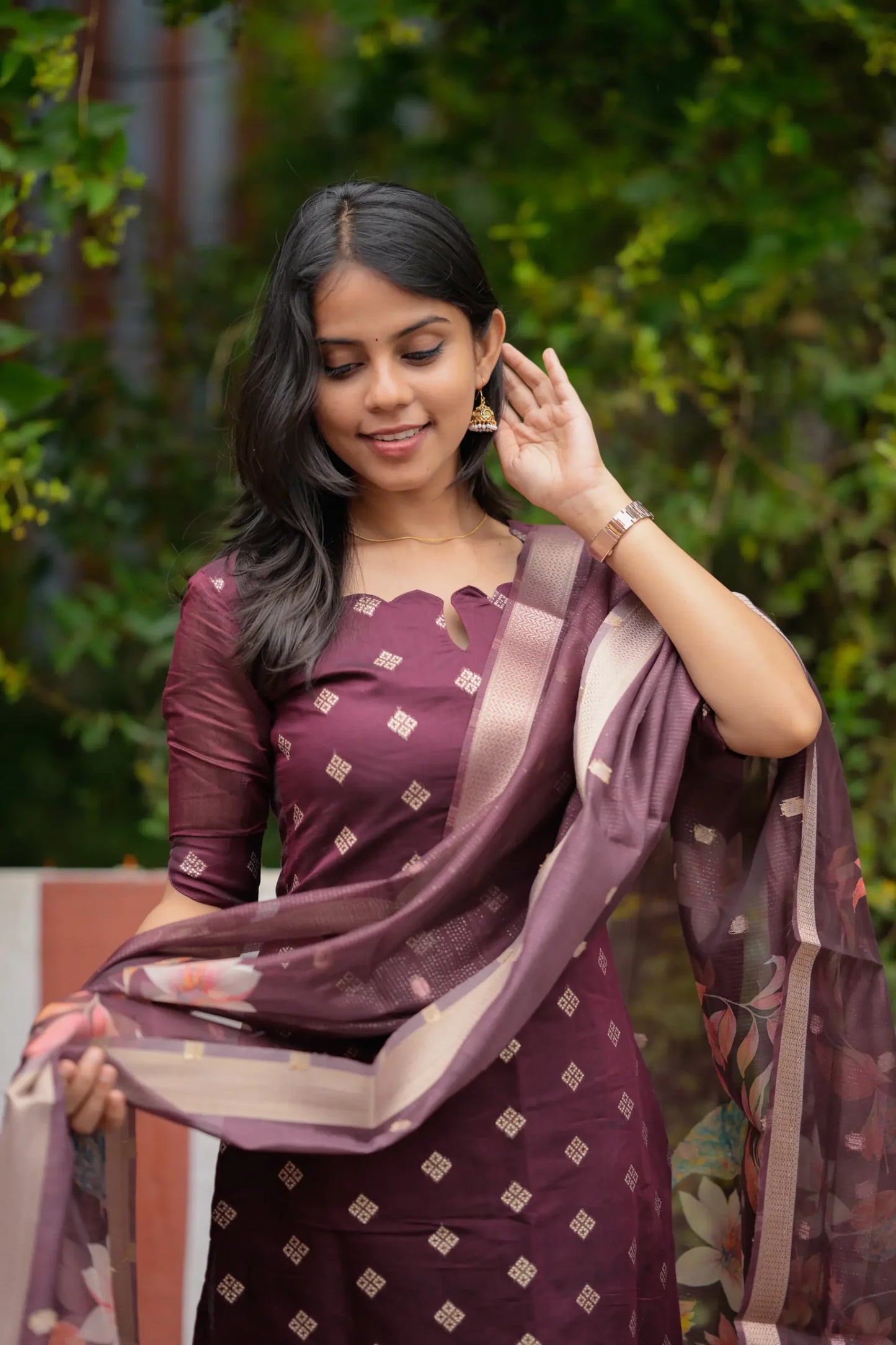 Chanderi Suit Set image 5