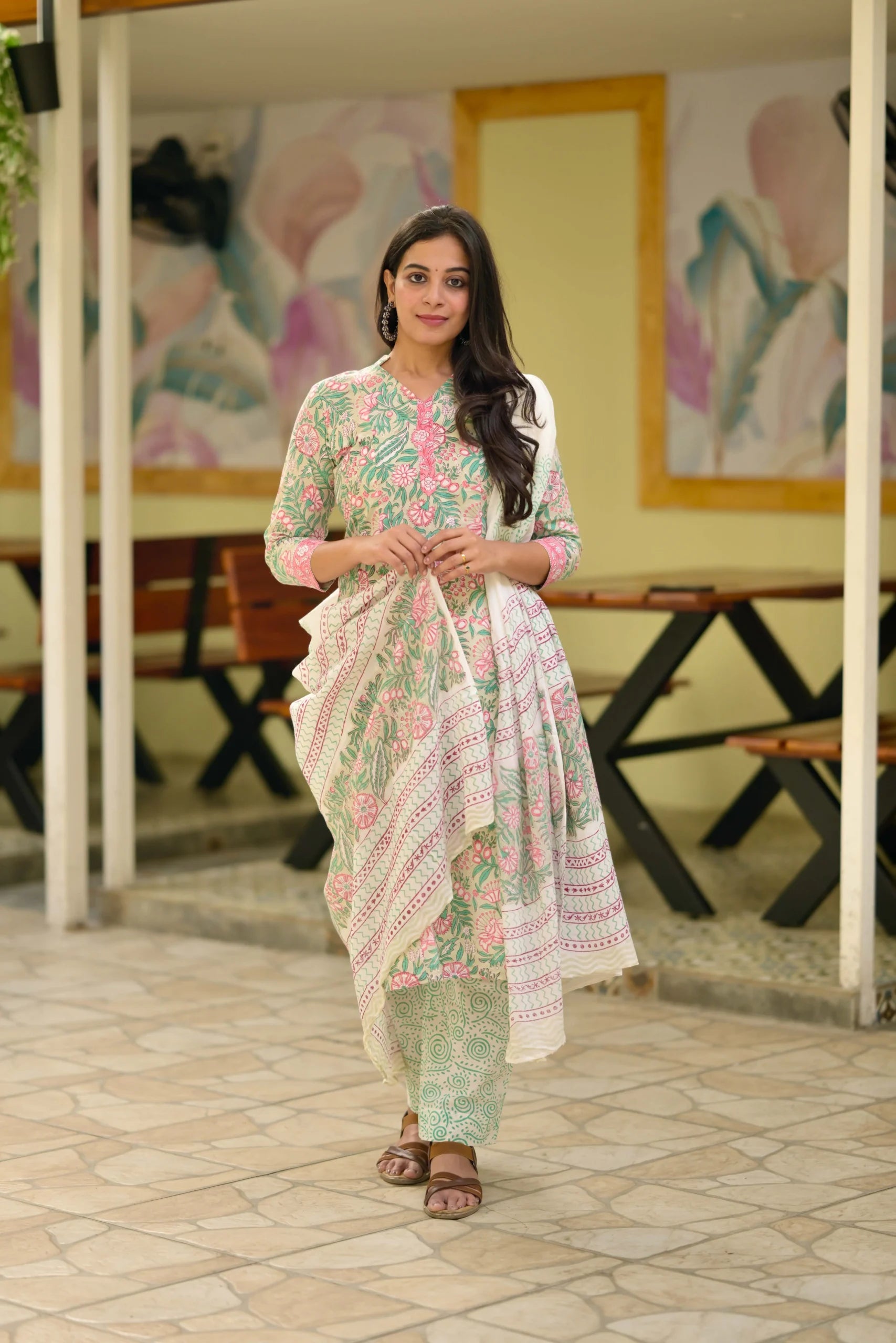 Blush Garden Salwar Set image 1