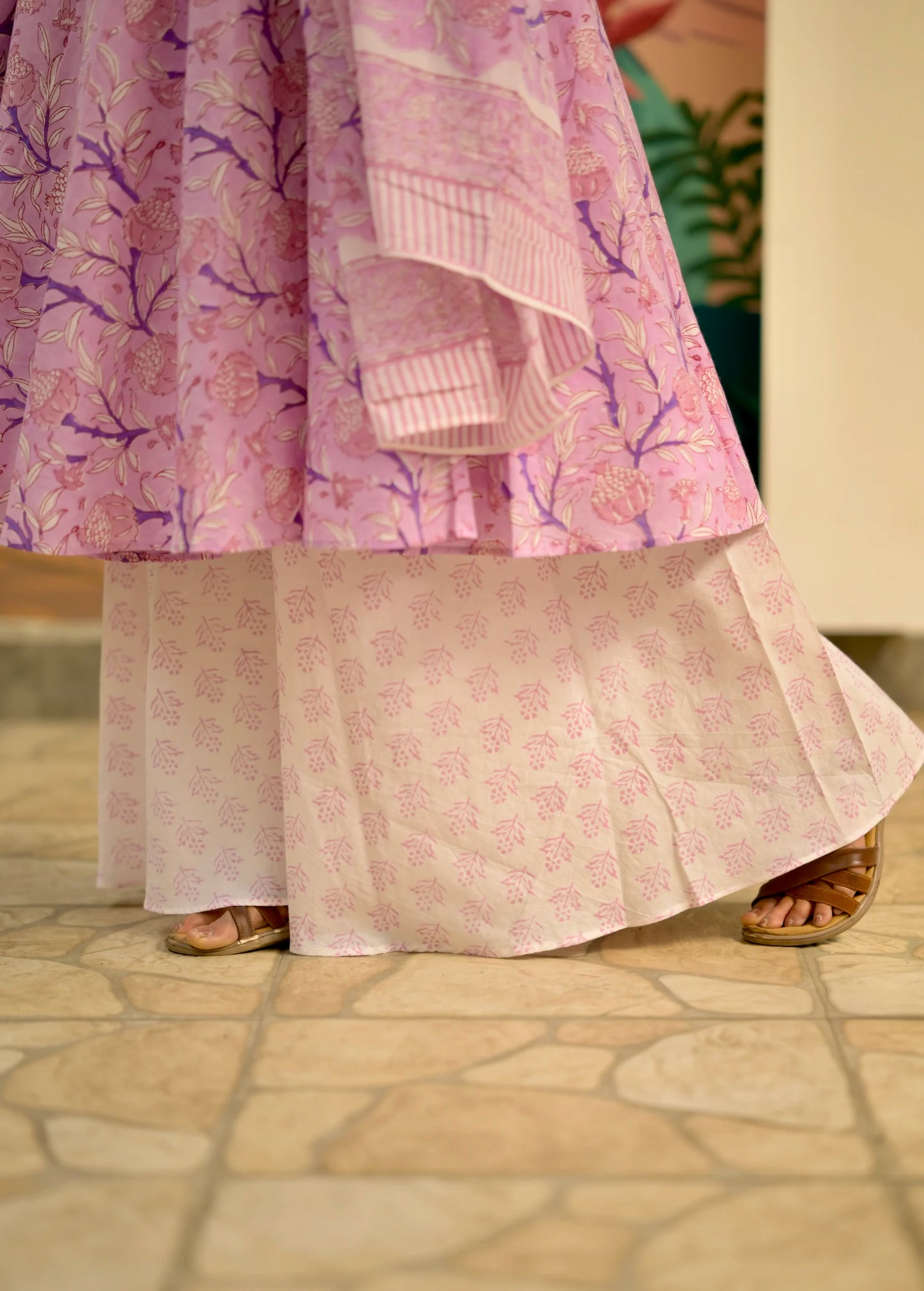Lavender Bloom Cotton Suit image 3