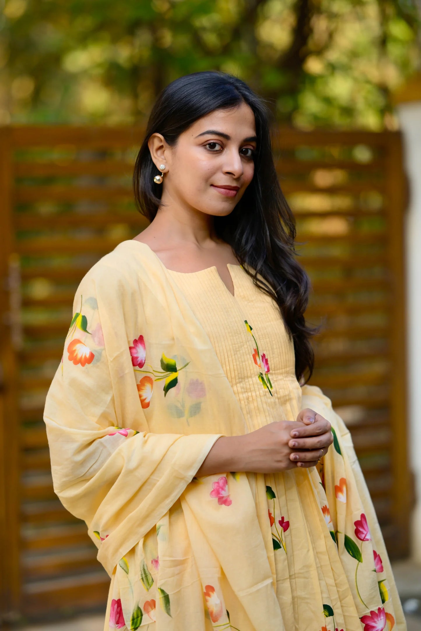 Yellow petal Salwar Suit image 1