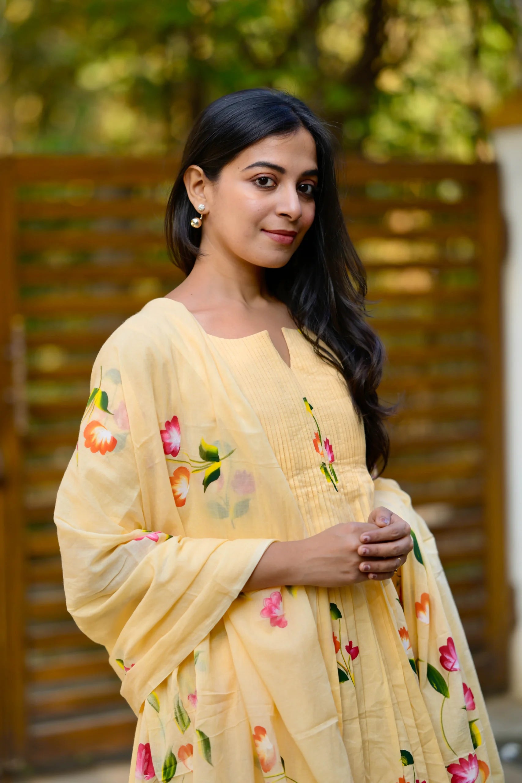 Yellow petal Salwar Suit image 1