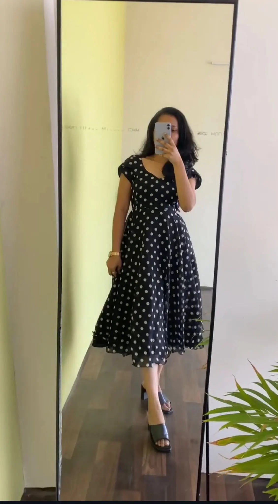 polka dots Midi Dress image 1