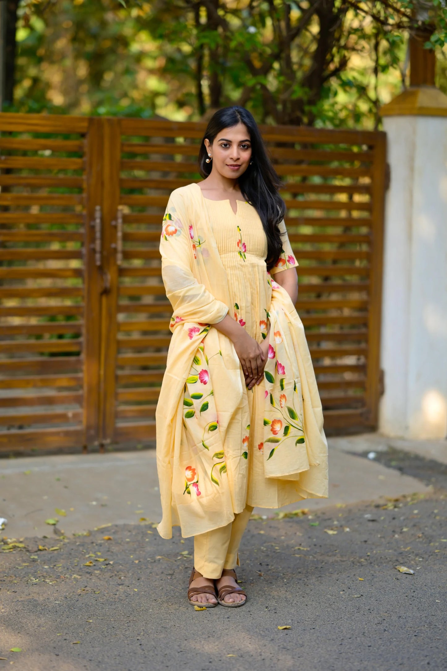 Yellow petal Salwar Suit image 6