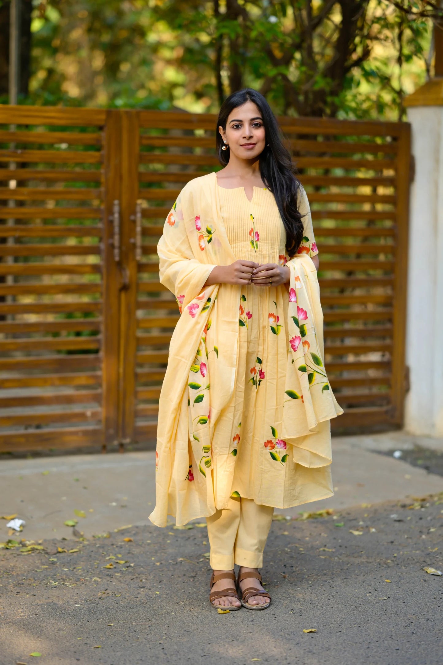 Yellow petal Salwar Suit image 5