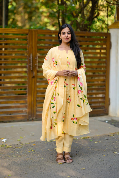 Yellow petal Salwar Suit image 5