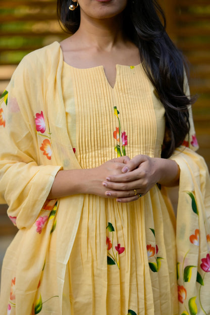 Yellow petal Salwar Suit image 3
