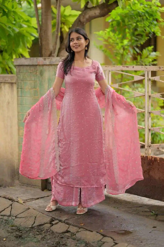 Pink Space Slik Suit Set image 0