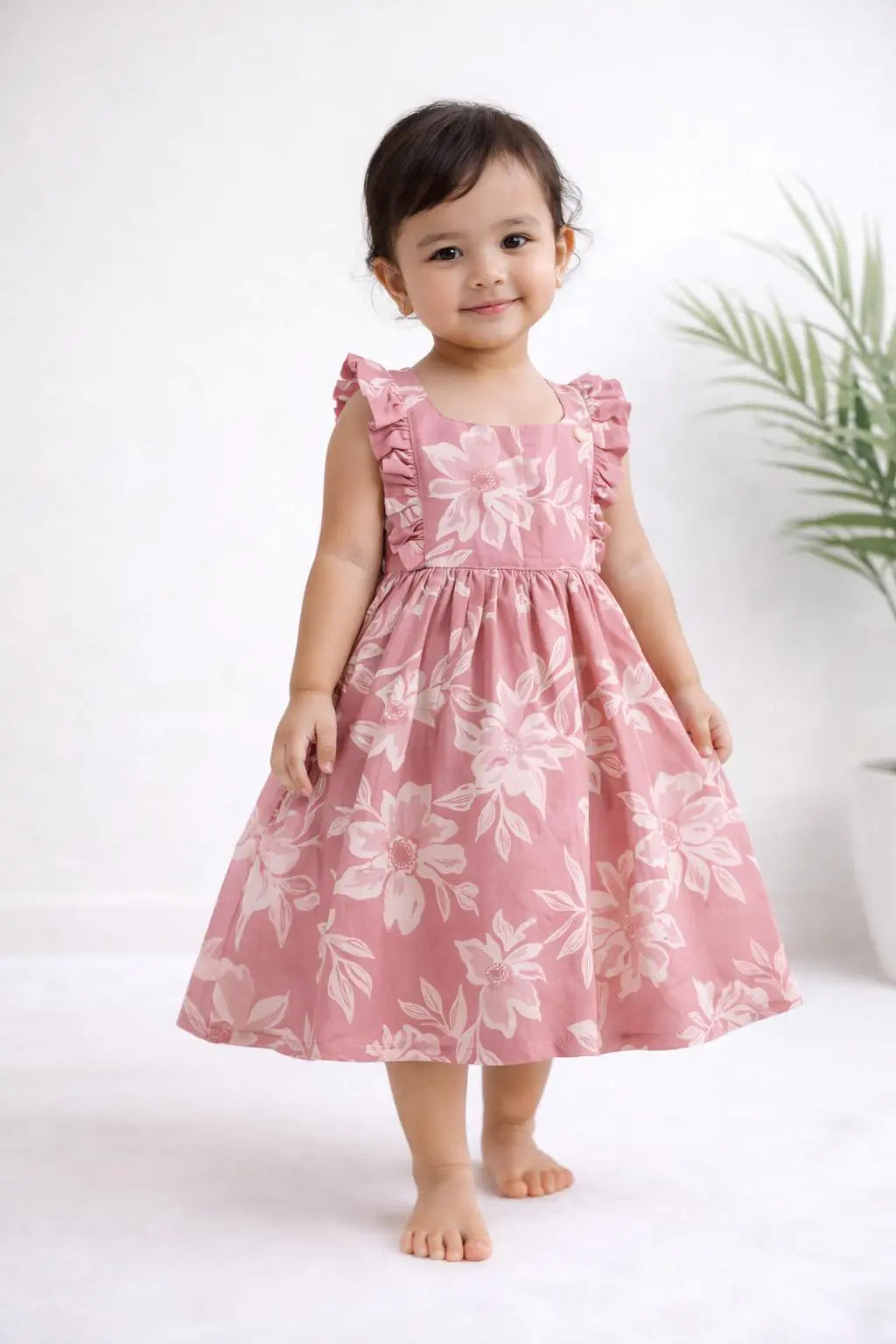 🌸 Blush Bloom Cotton Frock 🌸 image 0