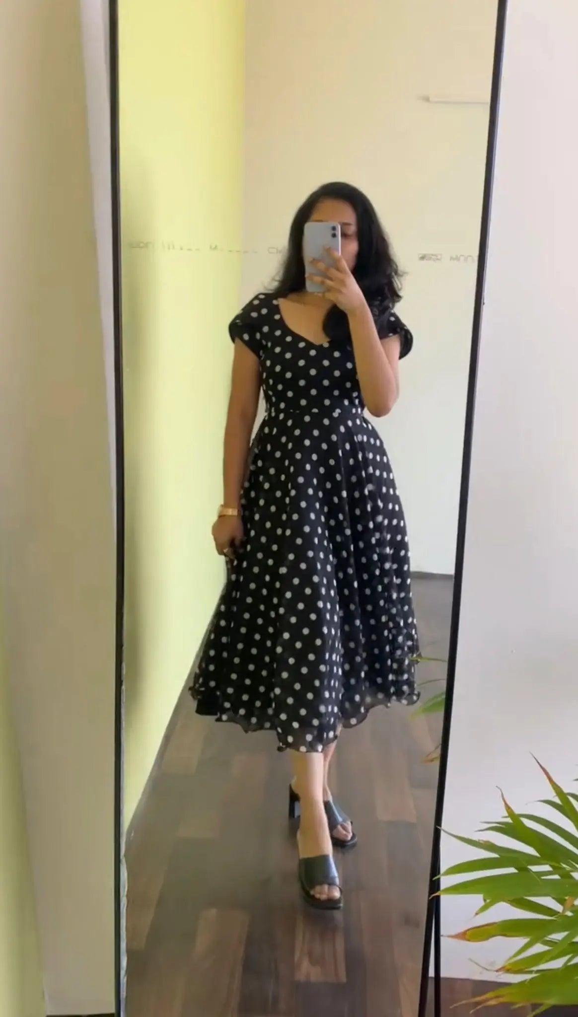 polka dots Midi Dress image 0