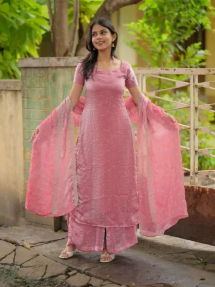 Pink Space Slik Suit Set