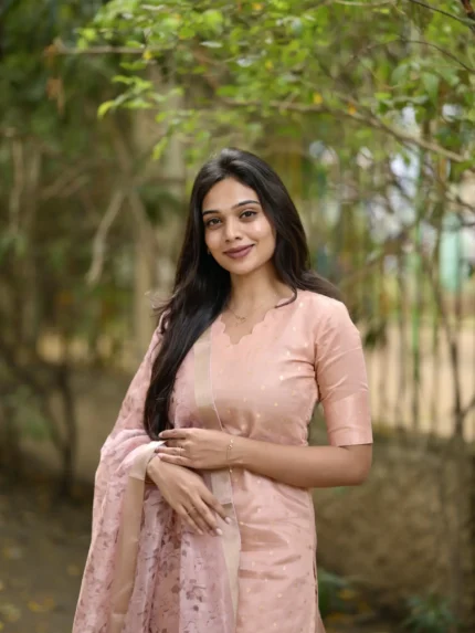 Peach Aura Salwar Suit