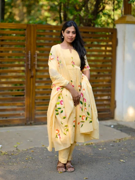 Yellow petal Salwar Suit
