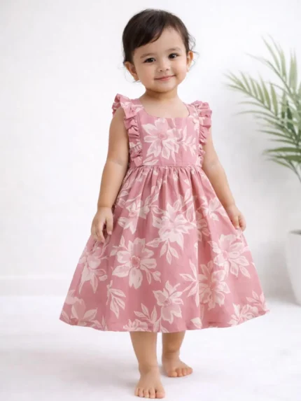 🌸 Blush Bloom Cotton Frock 🌸